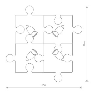 Настенно-потолочный светильник Nowodvorski Puzzle 6384-foto2