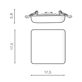 Встраиваемый светильник Azzardo Lamir S 17 AZ4388-foto2