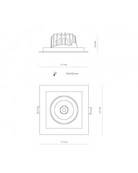 Встраиваемый светильник Nowodvorski Dia Led 8720-foto7