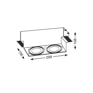 Встраиваемый светильник Zumaline ONEON DL 111-2 94364-WH-foto2