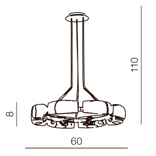 Подвесная люстра Azzardo Fiona 8 AZ0154-foto3