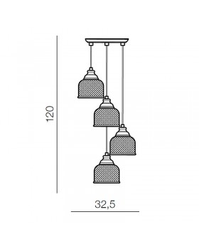 Подвесной светильник Azzardo Mora 4 AZ2110-foto2
