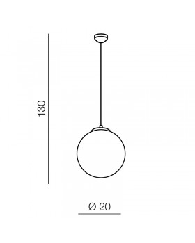 Подвесная люстра Azzardo White ball 20 AZ1325-foto2