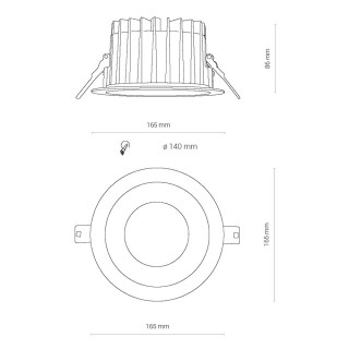 Встраиваемый светильник Nowodvorski Kea Led 8770-foto7