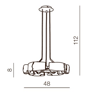 Подвесная люстра Azzardo Fiona 6 AZ0123-foto3