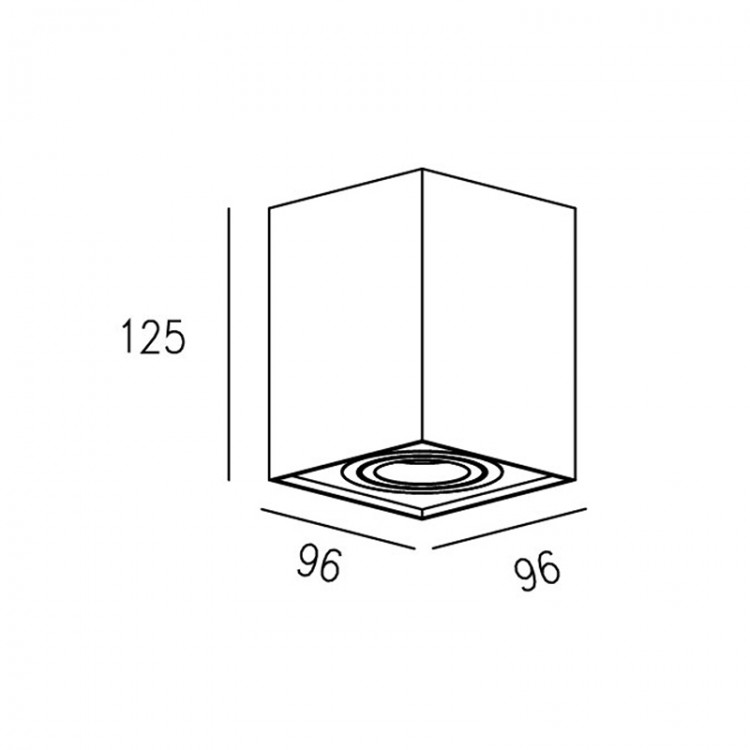 Потолочный светильник Zumaline QUADRO 89200-WH