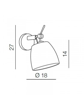Настенный светильник Azzardo Zyta Alu Wall XS AZ2413-foto2