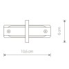 Коннектор прямой Nowodvorski Profile Recessed 8967