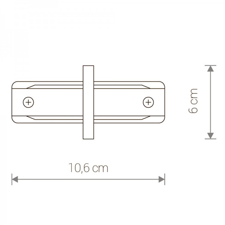 Коннектор прямой Nowodvorski Profile Recessed 8967