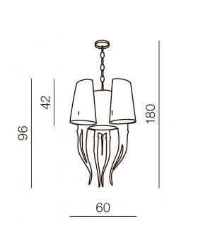 Подвесная люстра Azzardo Diablo 3 big AZ1344-foto2