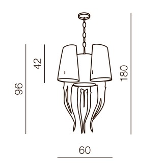 Подвесная люстра Azzardo Diablo 3 big AZ1344-foto2