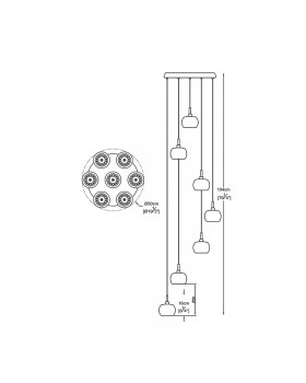 Подвесной светильник Zumaline CRYSTAL P0076-07M-B5FZ-foto2