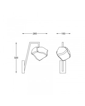 Бра Zumaline ROCK W0488-01E-F4AC-foto2
