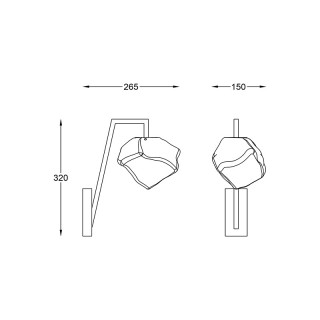 Бра Zumaline ROCK W0488-01E-F4AC-foto2
