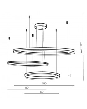 Подвесная люстра Azzardo Halo Pendant 100 AZ4707-foto3