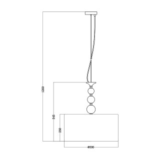 Подвесная люстра Zumaline REA RLD93163-1W-foto2