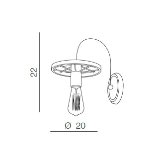 Настенный светильник Azzardo Ranch wall AZ1651-foto2