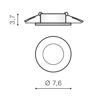 Встраиваемый светильник Azzardo Ivo AZ0758-foto2