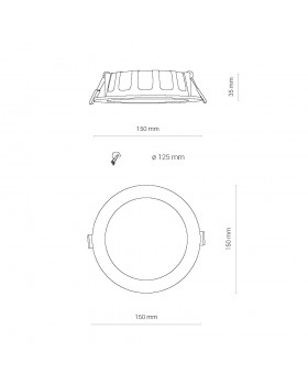 Встраиваемый светильник Nowodvorski Kos Led 8780-foto6