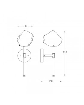 Бра Zumaline ROCK W0488-01D-SEAC-foto2