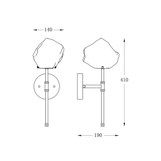 Бра Zumaline ROCK W0488-01D-SEAC-foto2