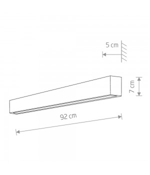 Настенный светильник Nowodvorski Straight Wall LED M 7564-foto2