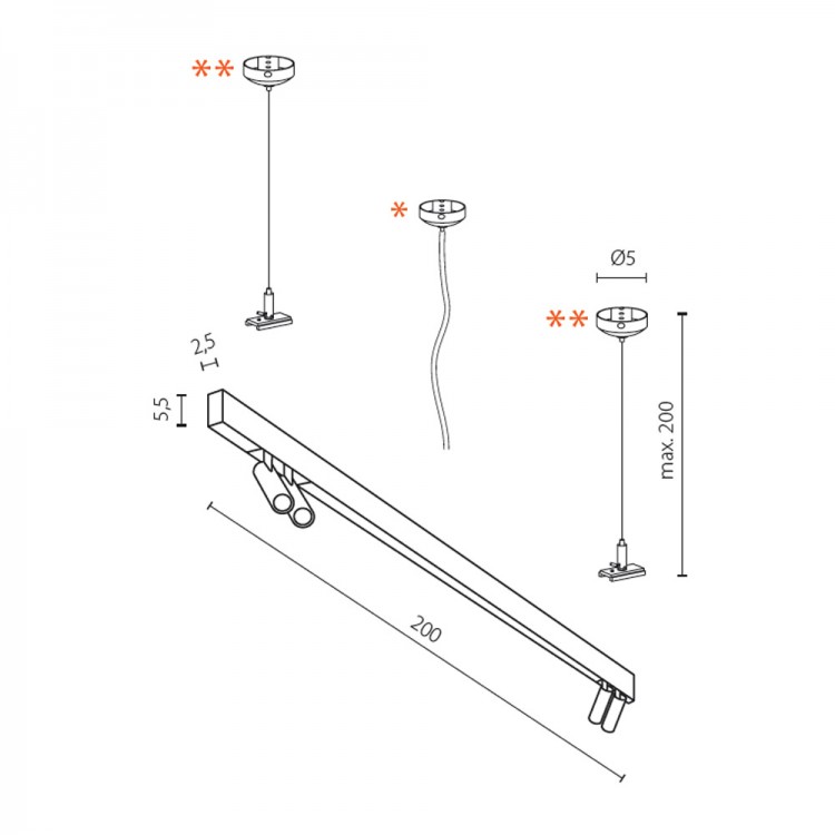 Трековый светильник Azzardo Track Magnetic AZ4819