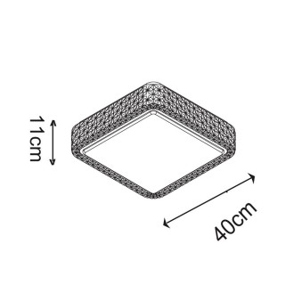 Потолочная люстра Zumaline MOA CL15068SQ-D40-foto2