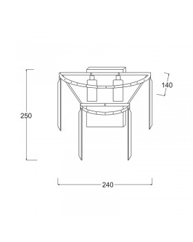 Бра Zumaline Amedeo 17106/2W-CHR-foto2