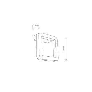 Уличный настенный светодиодный светильник Nowodvorski Thika Led 9121-foto2