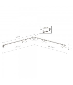 Спот Nowodvorski Mono Corner 2x200 7702-foto2