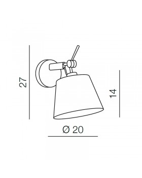 Настенный светильник Azzardo Zyta Wall XS AZ1565-foto2