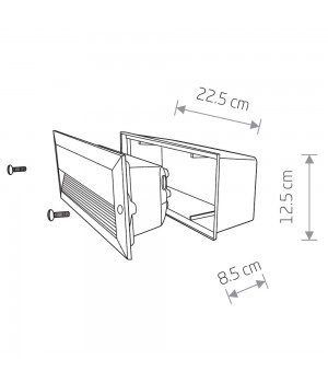 Уличный встраиваемый светильник Nowodvorski Basalt 3412-foto2