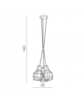 Подвесной светильник Azzardo Carron 3 AZ1660-foto2