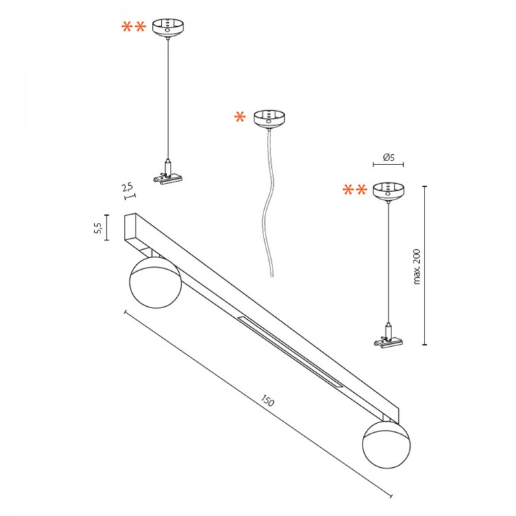 Трековый светильник Azzardo Track Magnetic AZ4809