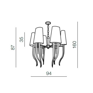 Подвесная люстра Azzardo Diablo 6 big AZ1390-foto2