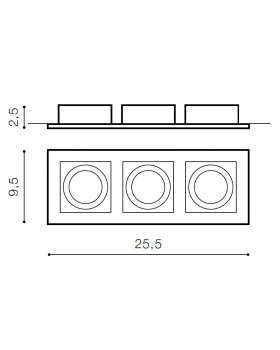 Встраиваемый светильник Azzardo Paco 3 AZ0802-foto2