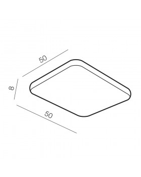 Накладной светильник Azzardo Quadro 50 LED CCT AZ2758-foto3