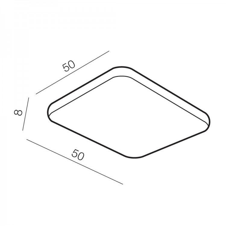 Накладной светильник Azzardo Quadro 50 LED CCT AZ2759