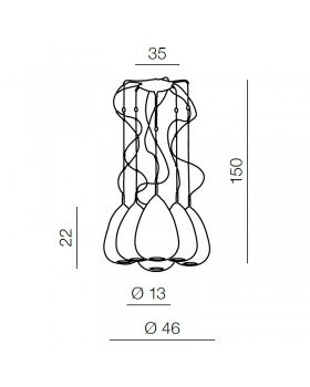 Подвесная люстра Azzardo Mirage 6 AZ0157-foto4