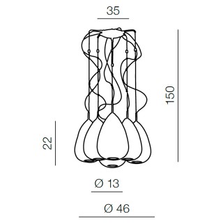 Подвесная люстра Azzardo Mirage 6 AZ0157-foto4