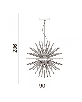 Плафон Azzardo Sirius Stick 90 AZ2120-foto2