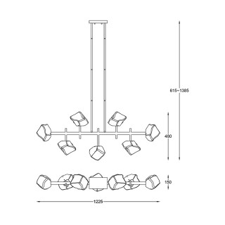 Подвесная люстра Zumaline ROCK P0488-07T-SEAC-foto2