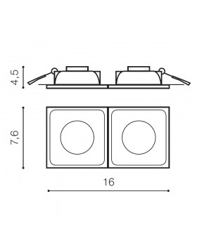 Встраиваемый светильник Azzardo Pio 2 AZ1749-foto2
