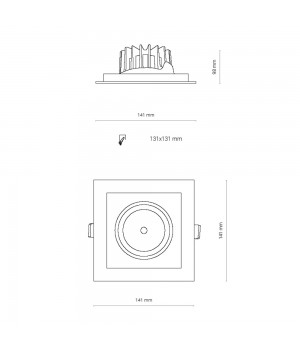 Встраиваемый светильник Nowodvorski Dia Led 8722-foto7
