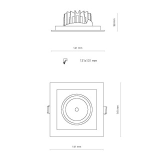 Встраиваемый светильник Nowodvorski Dia Led 8722-foto7