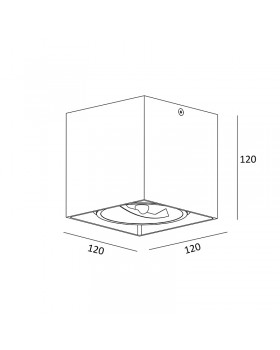 Потолочный светильник Zumaline BOX SL 1 89947-G9-foto2