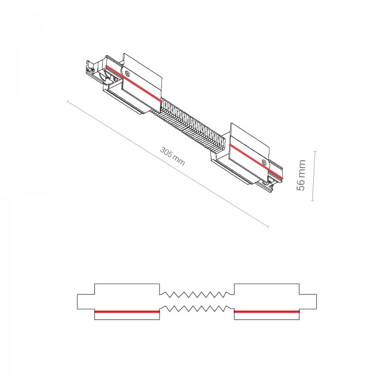 Коннектор прямой гибкий Nowodvorski Ctls Power 8677