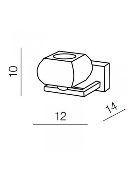 Настенный светильник Azzardo Rubic 1 wall AZ0488-foto2