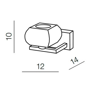 Настенный светильник Azzardo Rubic 1 wall AZ0488-foto2